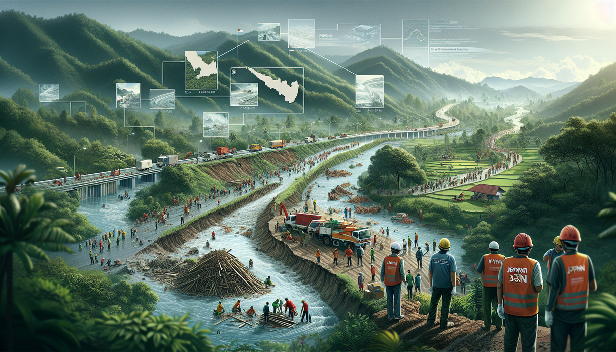 alt_text: Poster bertuliskan "Ekonomi Sumatra Bangkit: Tiga Tahun Menentukan".