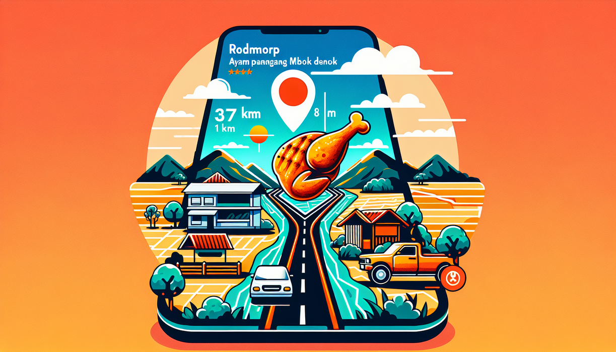 alt_text: Poster "Legenda Ayam Panggang Mbok Denok" menghadapi tantangan era pemasaran digital.