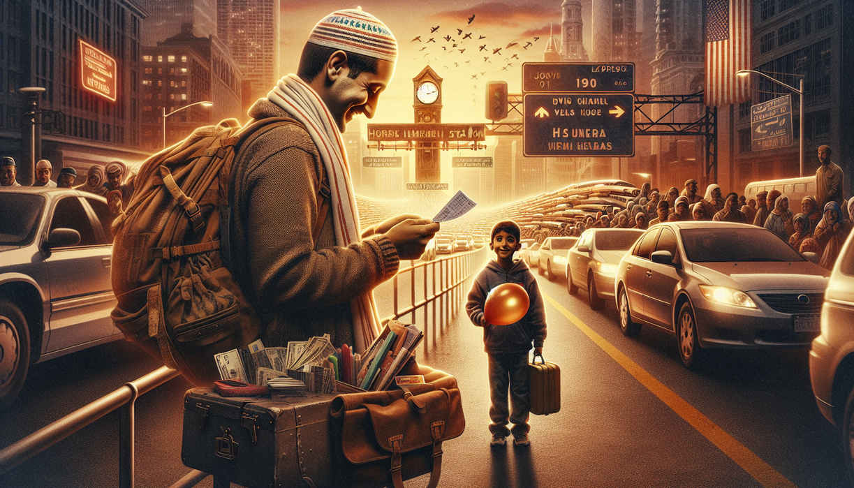 alt_text: "Arus mudik ramai di Simpul Ciwandan, kendaraan padat menuju berbagai tujuan."